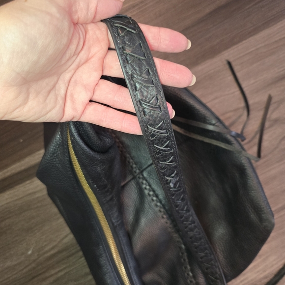 HOBO INTERNATIONAL Entwine Shoulder Bag, Black Leather - Picture 8 of 16